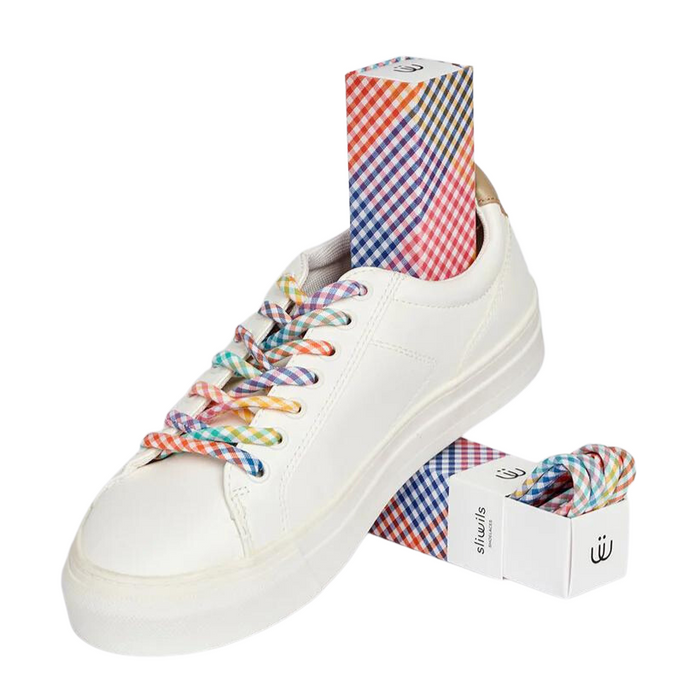 SLIWILS - Shoelaces - Gingham - Multi