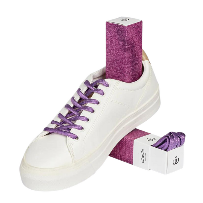 SLIWILS - Shoelaces - Metallic - Purple