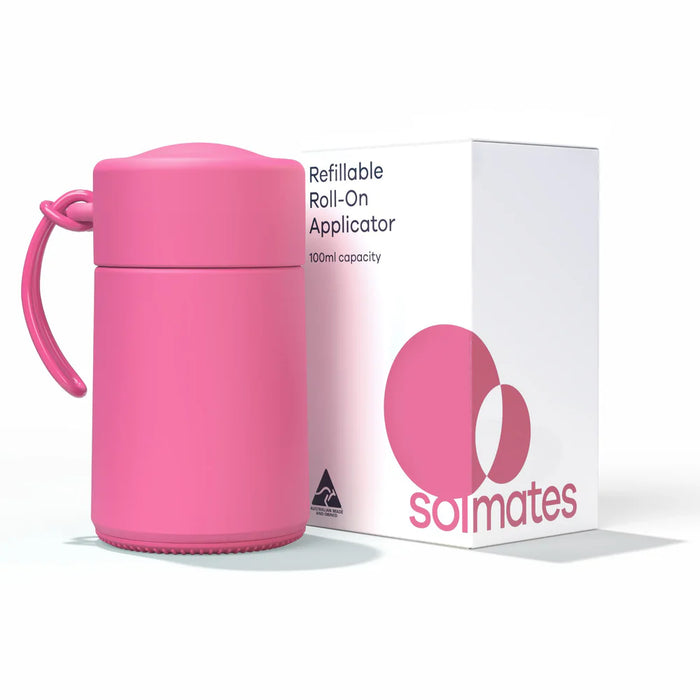Solmates - Refillable Sunscreen Applicator - Salt Lake Pink (100ml)