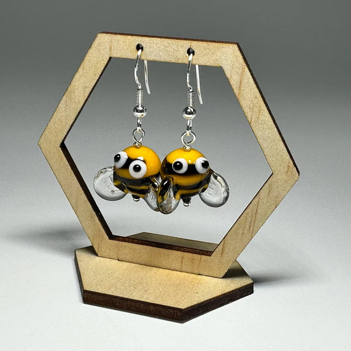 Samantha Abbott - Bumble Bee - Glass Drop Earrings