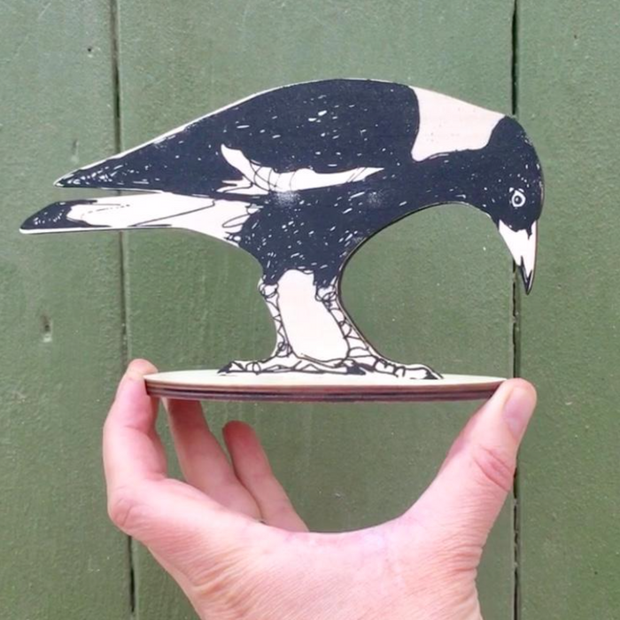 Bridget Farmer - Standing Bird - Magpie