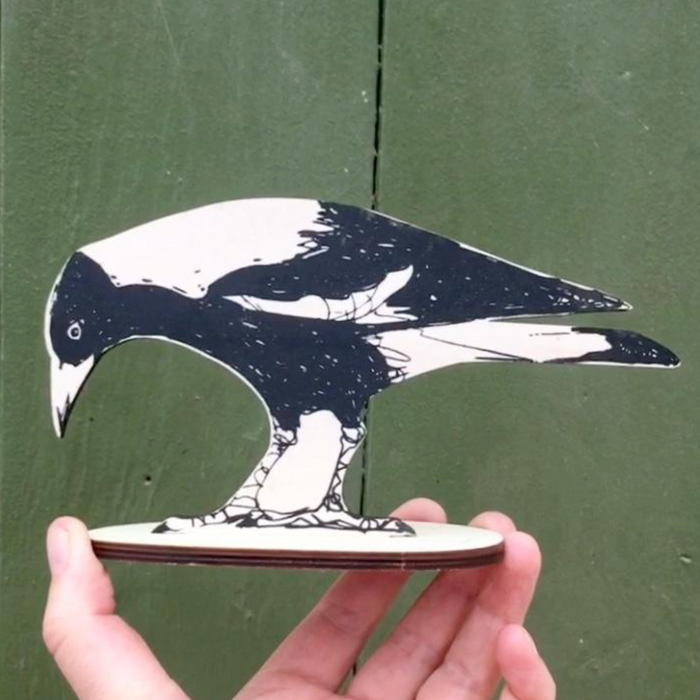 Bridget Farmer - Standing Bird - Magpie