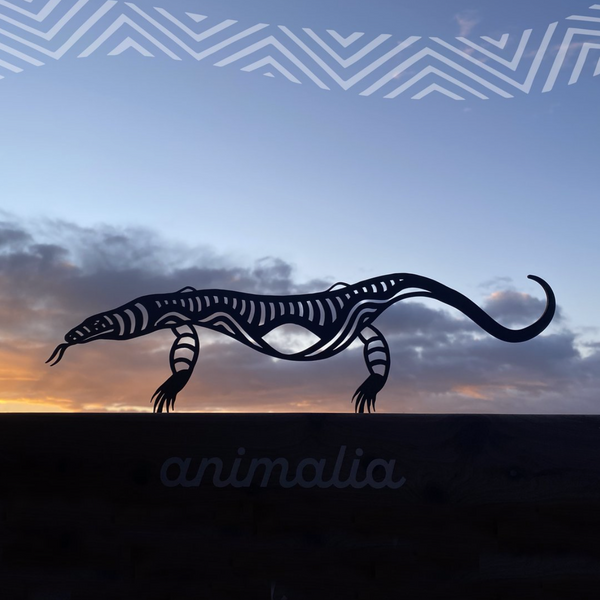 Animalia X Ngarga Warendj - Garden Art - Goanna