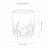Angus & Celeste - Relief Plant Pot - Peppermint