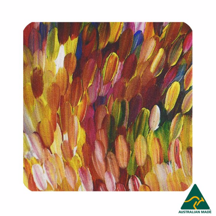 Utopia Australia - Neoprene Coaster - Gloria Petyarre - Leaves