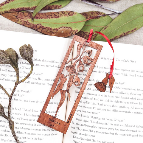 Buttonworks - Timber Bookmark - Eucalyptus Silhouette