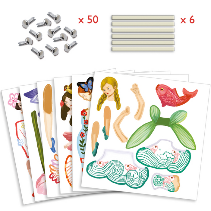 Djeco - Paper Puppets Set - Fairy