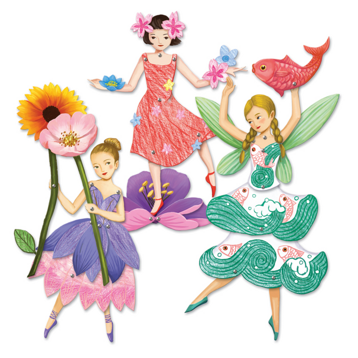 Djeco - Paper Puppets Set - Fairy