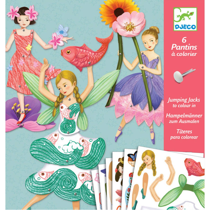 Djeco - Paper Puppets Set - Fairy