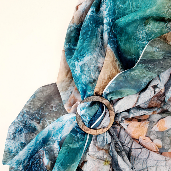 The Spotted Quoll Studio - Square Scarf - Bay of Fires