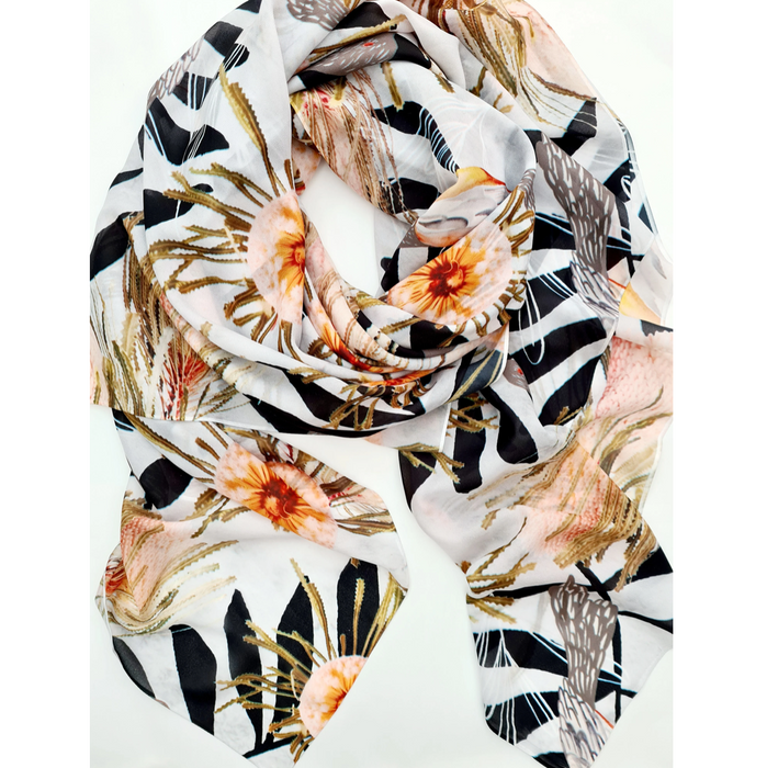 The Spotted Quoll Studio - Square Scarf - Summer Bouquet