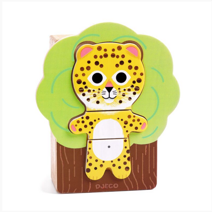 Djeco - Wooden Puzzle - Arbra Mix Animals