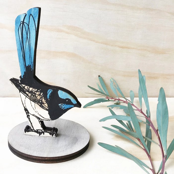 Bridget Farmer - Standing Bird - Superb Fairy Wren