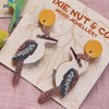 Pixie Nut & Co - Wooden Earrings - Kookaburras