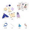 Djeco - Do It Yourself Craft Kit - Do It Yourself Butterflies Bag Charms