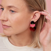 Martha Jean - Boat Earrings - Tortoise Pink