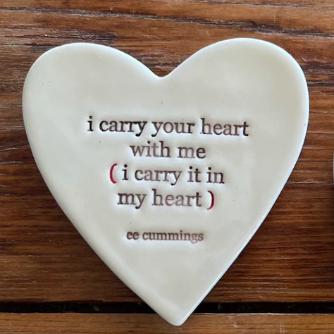 Paper Boat Press - Ceramic Heart Magnet