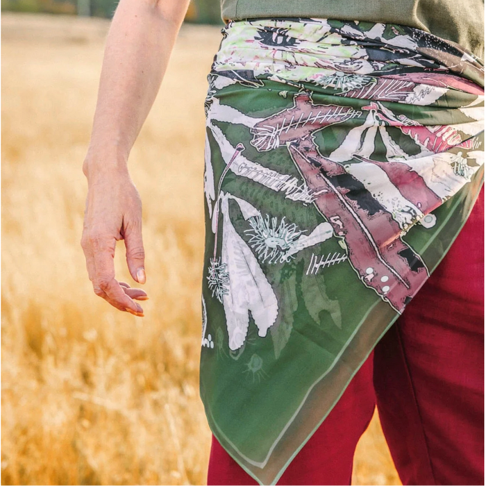 The Spotted Quoll Studio - Square Scarf - Bushcraft