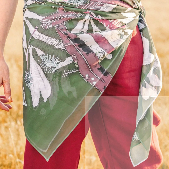 The Spotted Quoll Studio - Square Scarf - Bushcraft