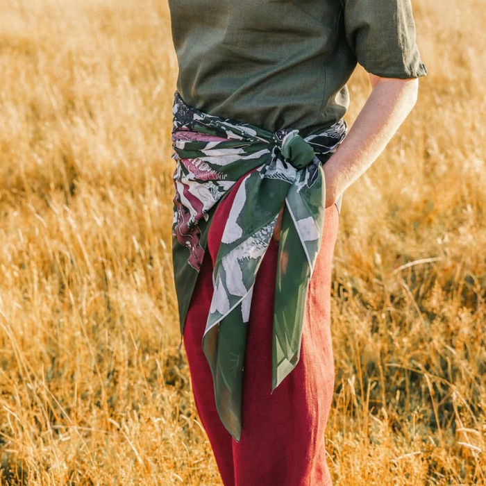 The Spotted Quoll Studio - Square Scarf - Bushcraft
