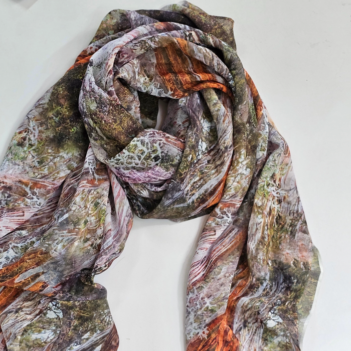 The Spotted Quoll Studio - Square Scarf - Forest Floor