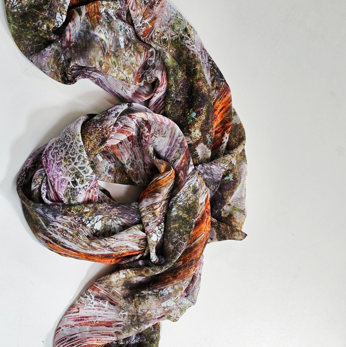 The Spotted Quoll Studio - Square Scarf - Forest Floor