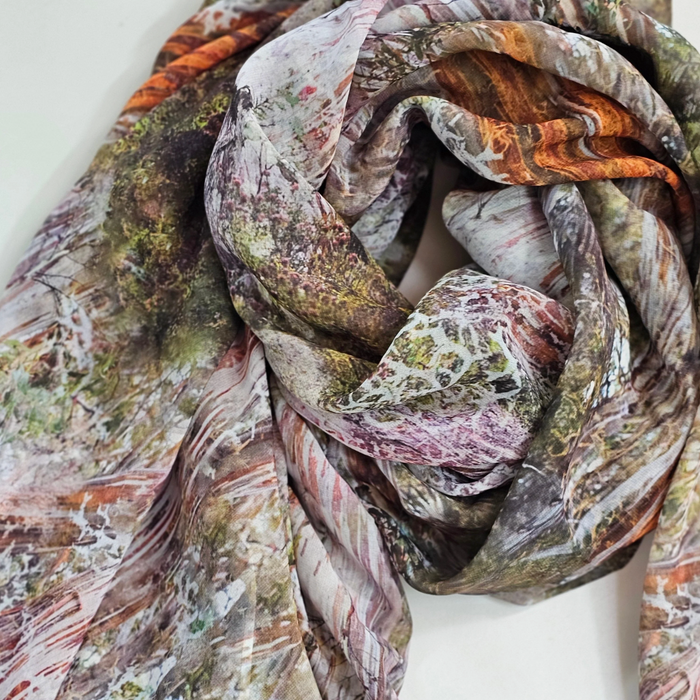 The Spotted Quoll Studio - Square Scarf - Forest Floor