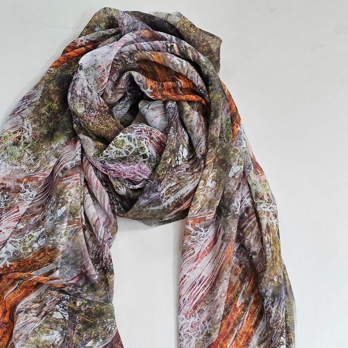 The Spotted Quoll Studio - Square Scarf - Forest Floor