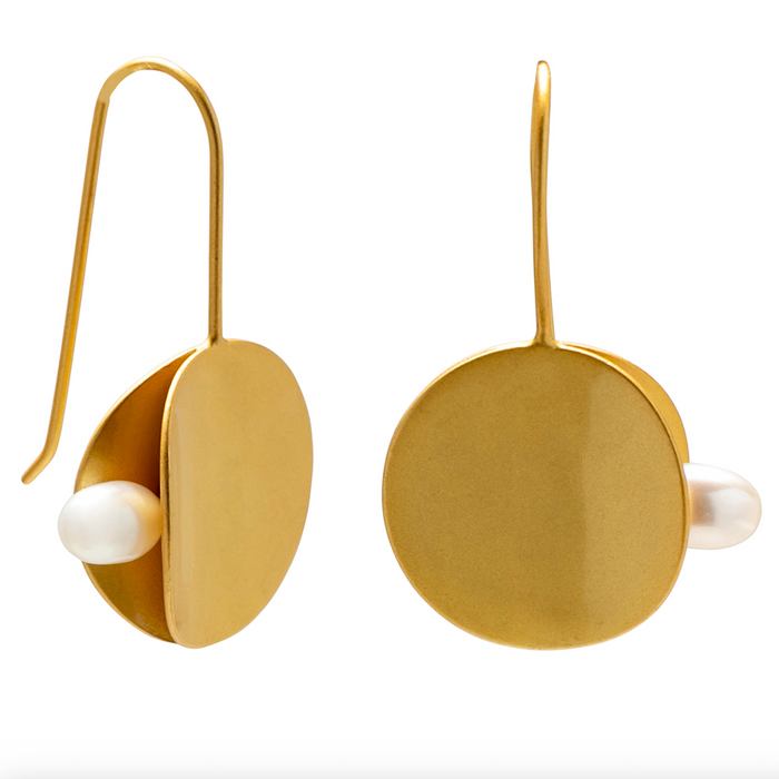 YiSu Design - Hook Earrings - Folded Poppy Hook