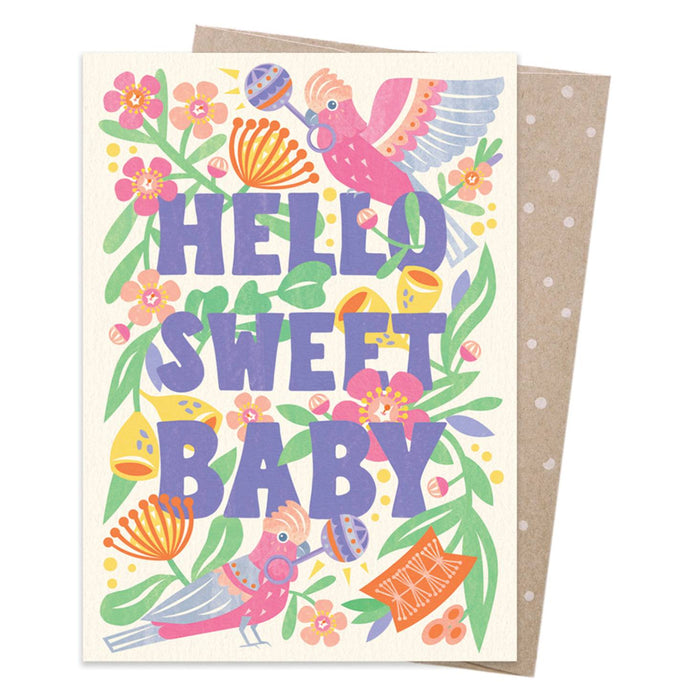 Andrea Smith - Greeting Card - Baby Galahs