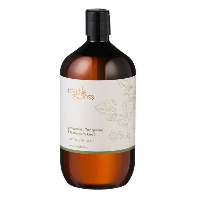 Myrtle & Moss - Hand & Body Wash - Bergamot, Tangerine & Geranium Leaf