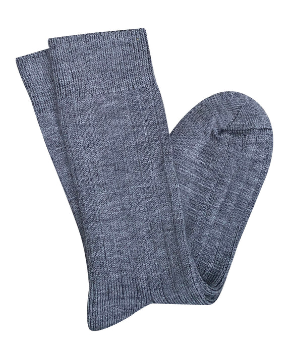 Tightology - Short Rib - Merino Socks - Grey