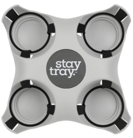 Stay Tray - Reusable Drinks Tray - Silver