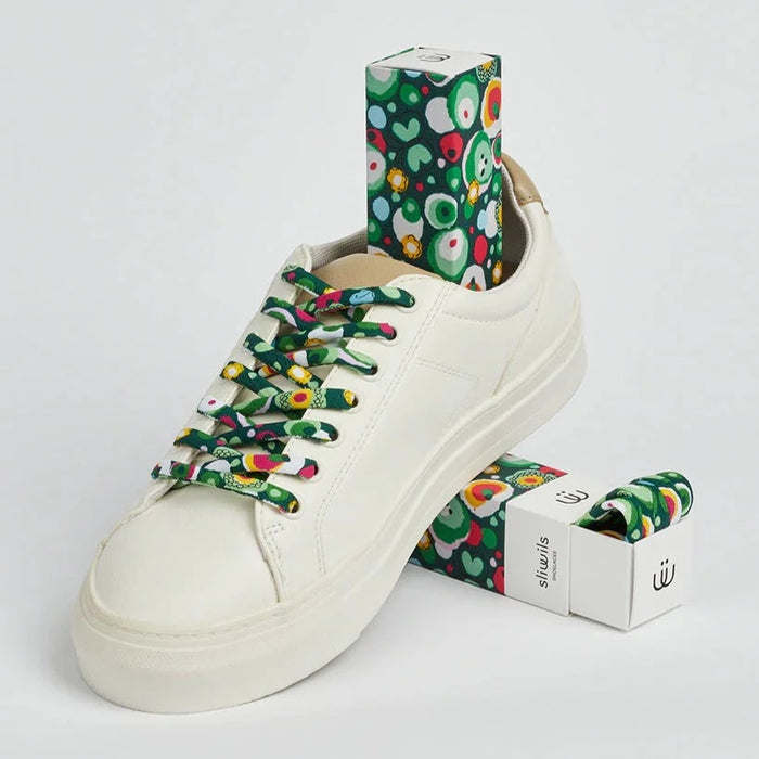 SLIWILS - Shoelaces - Fantasia - Fleur Verte