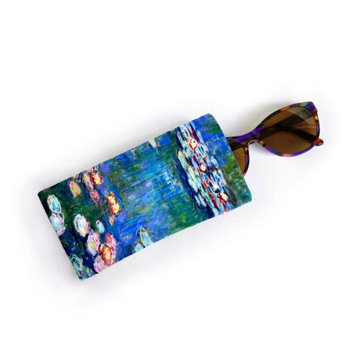 Colorathur - Velour Glasses Case - Snapper Style - Monet - Nympheas 1915