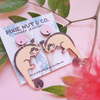 Pixie Nut & Co - Wooden Earrings - Sugar Gliders