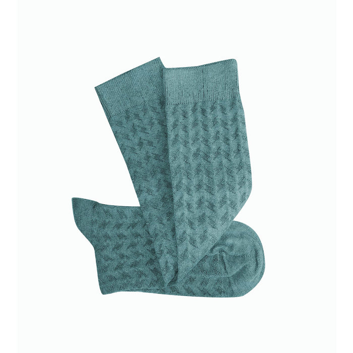 Tightology - Surface - Long Cotton Socks - Sage