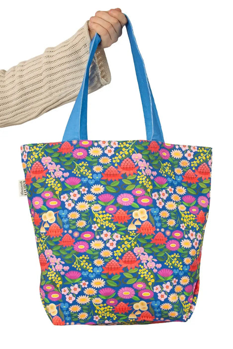Earth Greetings - Organic Cotton Tote Bag -  Native Dance