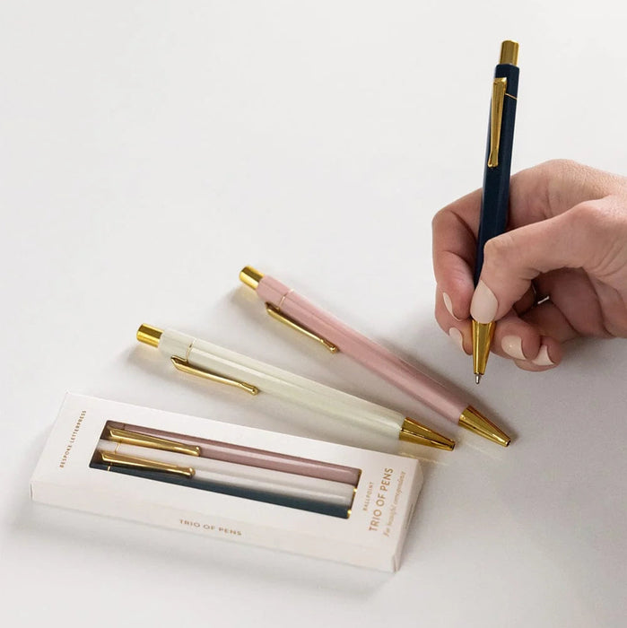 Bespoke Letterpress - Twilight Trio of Pens