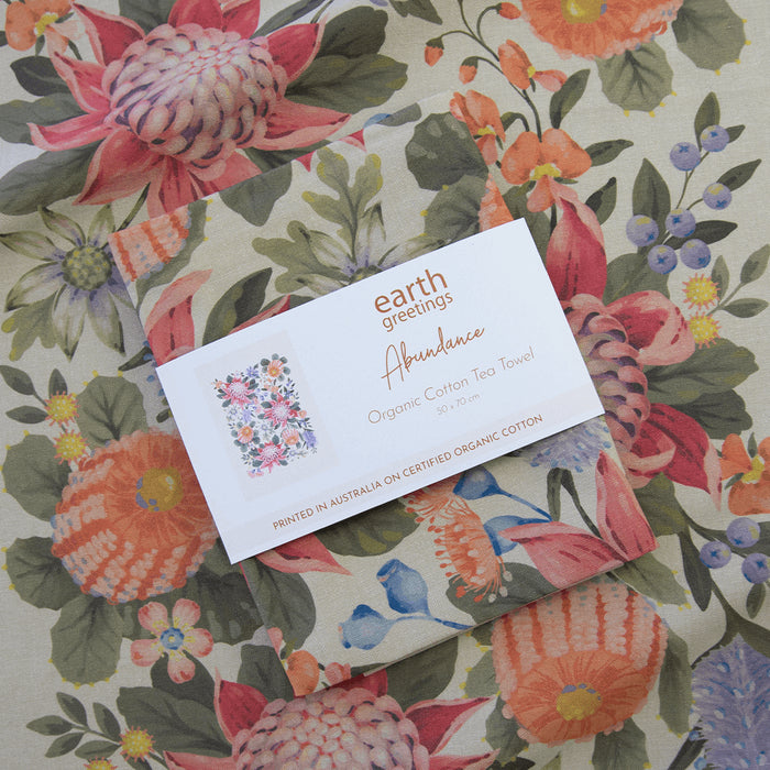Earth Greetings - Tea Towel - Abundance