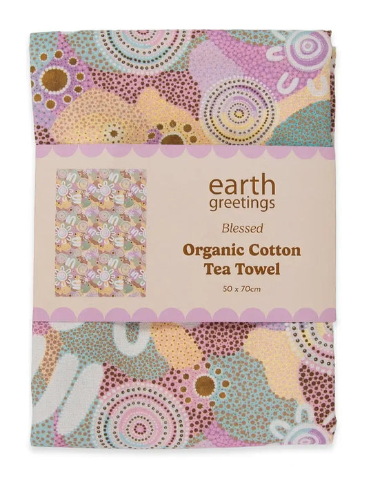 Earth Greetings - Tea Towel - Blessed