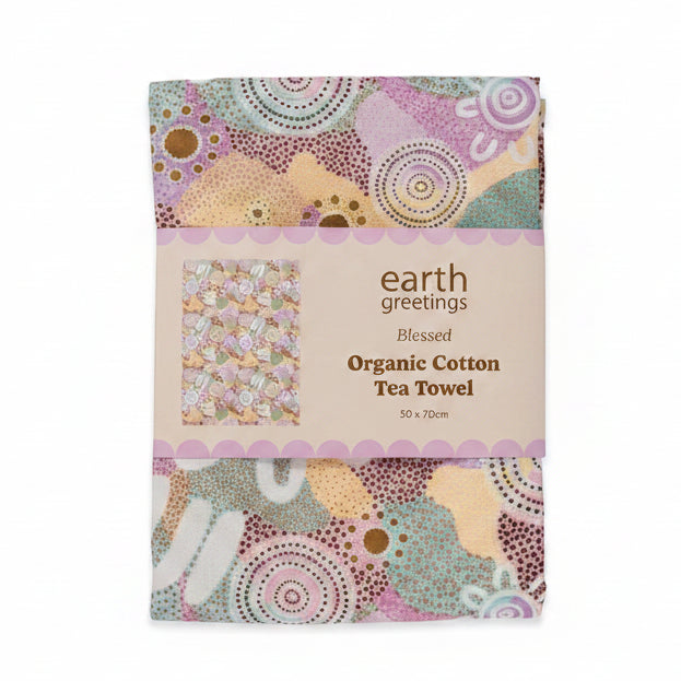 Earth Greetings - Tea Towel - Blessed