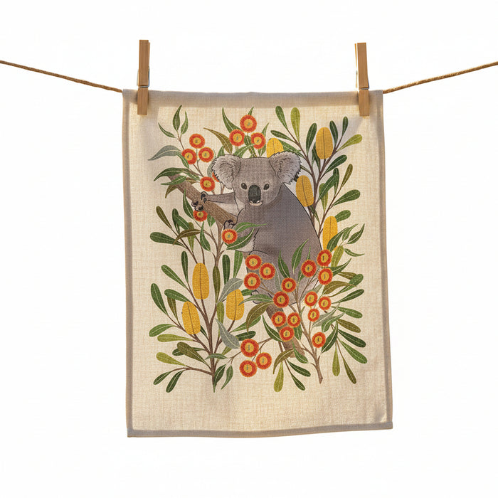 Earth Greetings - Tea Towel - Koala Country