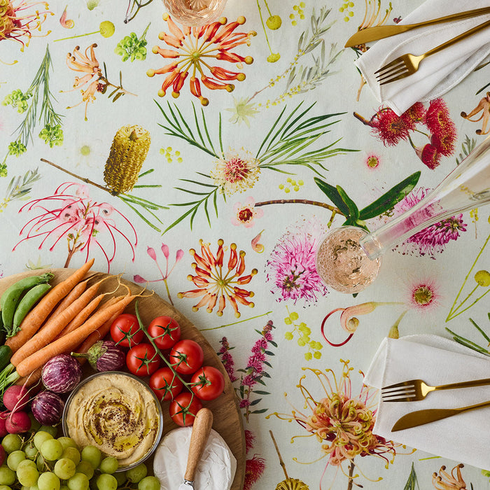 Angus & Celeste - Table Cloth - Flora Mint