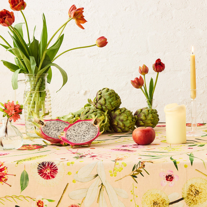 Angus & Celeste - Table Cloth - Flora Peach