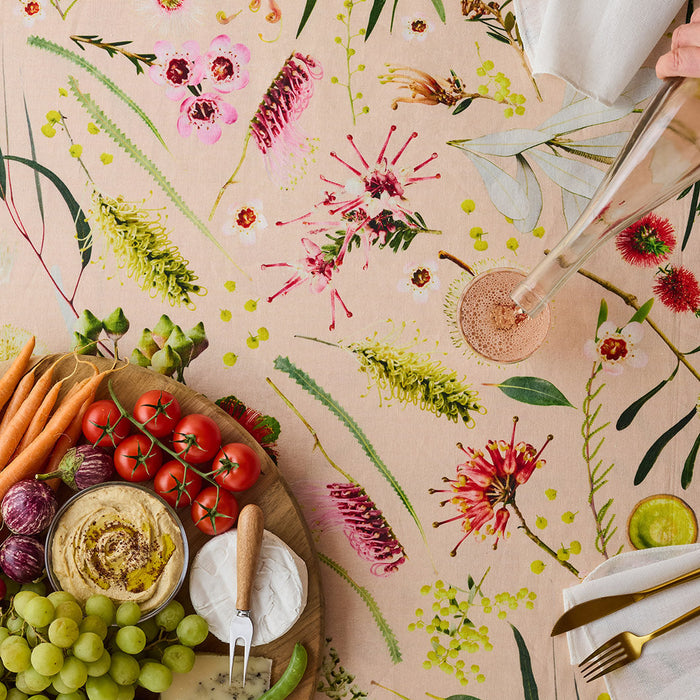 Angus & Celeste - Table Cloth - Flora Peach