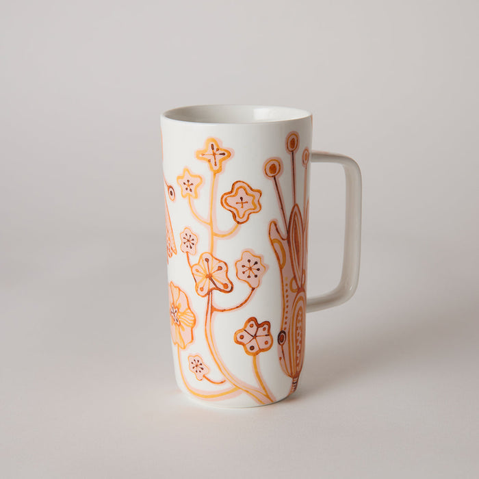 Angus & Celeste - Tall Tea Mug - Pink Sienna Jungle