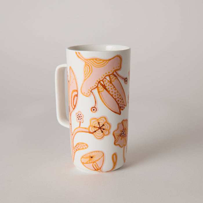 Angus & Celeste - Tall Tea Mug - Pink Sienna Jungle