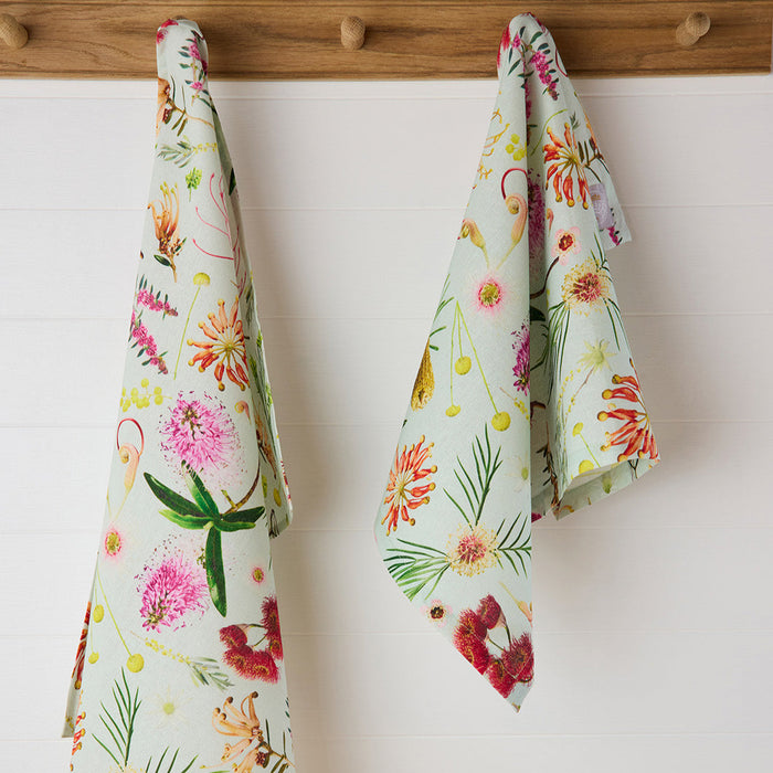Angus & Celeste - Tea Towel - Australian Flora Mint