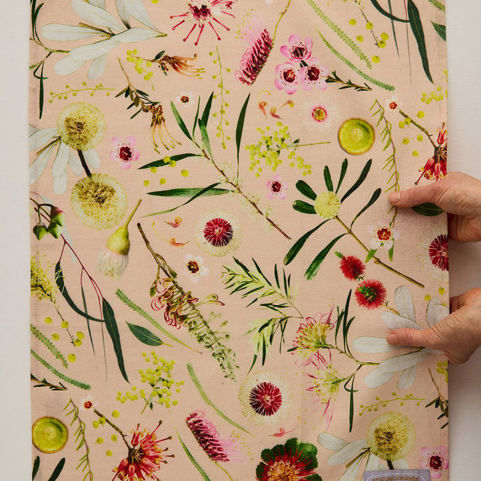 Angus & Celeste - Tea Towel - Australian Flora Peach